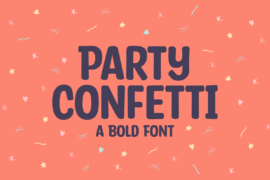 Party Confetti Font