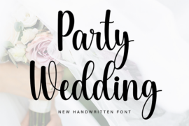 Party Wedding Font