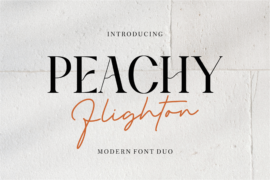 Peachy Flightone Demo Font Family