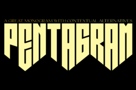 Pentagram Font