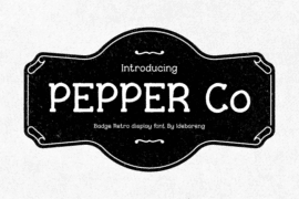 PEPPER Co Font