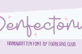 Perfectoy Demo Font