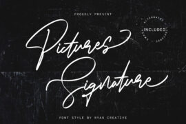 Pictures Signature Font
