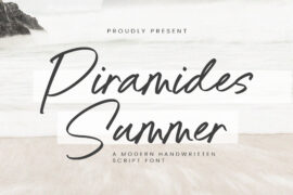 Piramides Summer Font