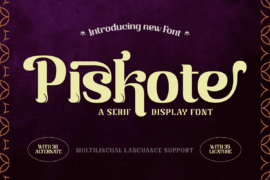 Piskote Trial Font