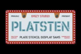 Platsten Font