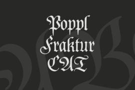 Poppl Fraktur CAT Font