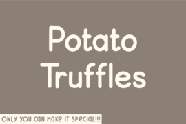 Potato Truffles Font