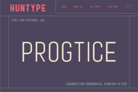 Progtice Font Family