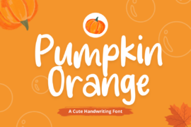 Pumpkin Orange Font
