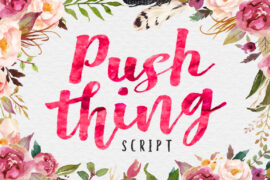 Pust Thing Script Font