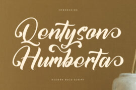 Qentyson Humberta DEMO VERSION Font Family