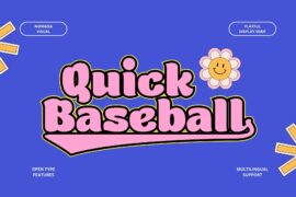 Quick Baseball – Demo Version Font
