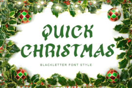 Quick Christmas Demo Font