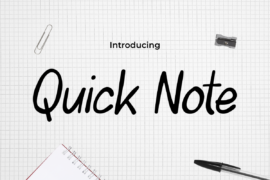 Quick-Note Font