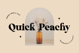 Quick Peachy Font