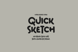 Quick Sketch Font