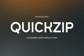 QUICK-ZIP Font