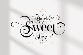 Quicks sweet love Font