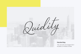 Quidity Font