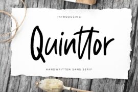 Quinttor Font