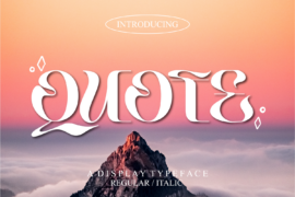 QUOTE DISPLAY DEMO Font
