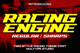 Racing Engine Font Family