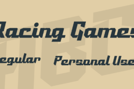 Racing Games Font Family