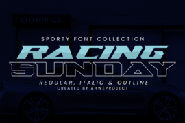 Racing Sunday Font