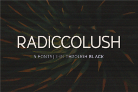 Radiccolush Font Family
