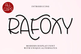 Rafoxy – Personal Use Font