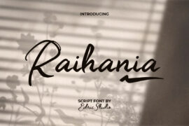 RaihaniaDemo Font