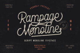 Rampage Monoline Font