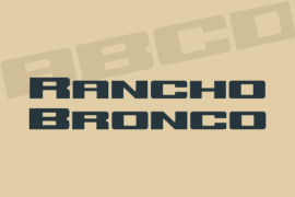 Rancho Bronco Font