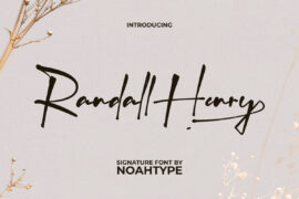 Randall Henry Demo Font