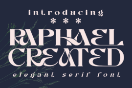 RAPHAEL CREATED DEMO Font