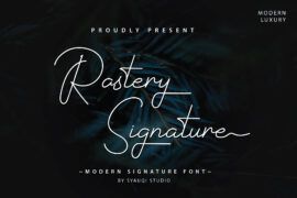 Rastery Signature Font