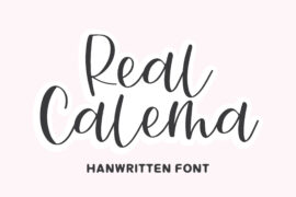Real Calema Font