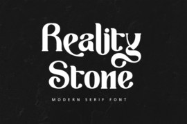 Reality Stone-Personal use Font