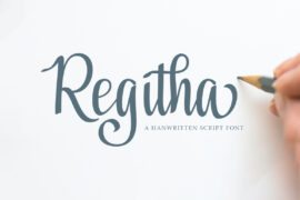 Regitha Script Font