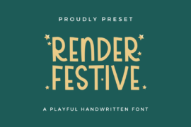 Render Festive Font