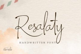 Resalaty Demo Font