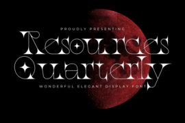 Resources Quarterly Demo Font
