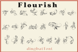 Retro Flourish Font