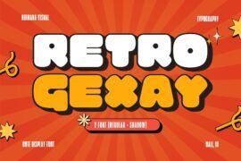 Retro Gexay – Demo Version Font