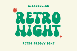 Retro Night Font