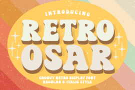 Retro Osar Font Family