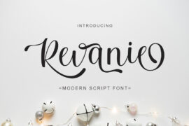 Revanie script Font
