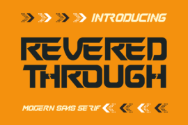 Revered Through Demo Font