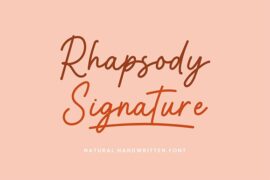 Rhapsody Signature Font